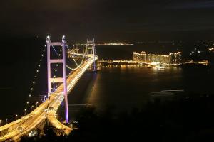 Tsing Ma Bridge Splendid Night Impression
